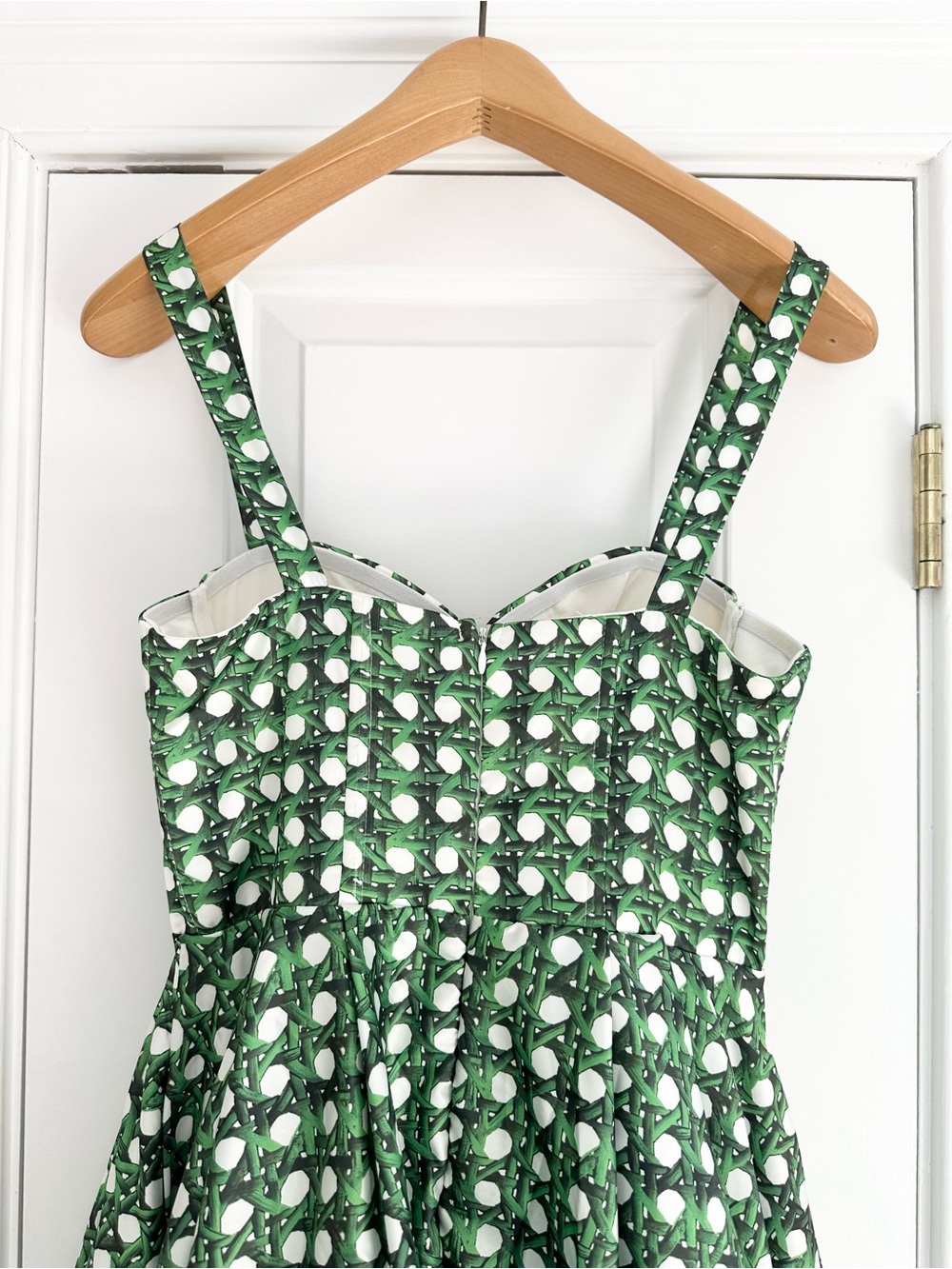 Basketweave Trellis Bustier Midi Dress - Picture 4 of 9